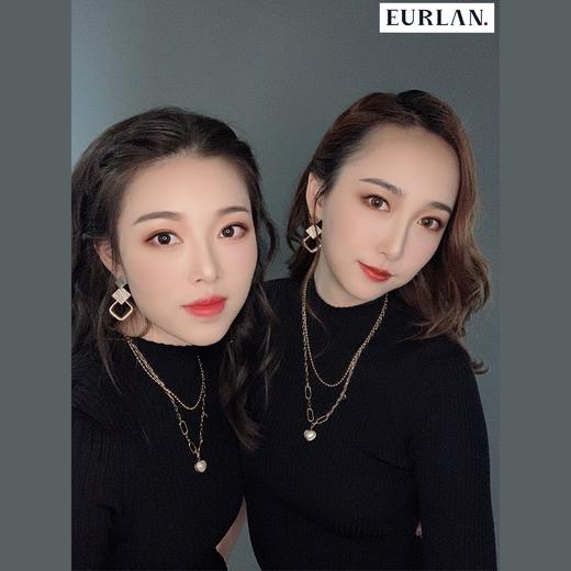 EURLAN.  闺蜜B系列 时尚双层爱心项链 秋冬毛衣链 商品图0