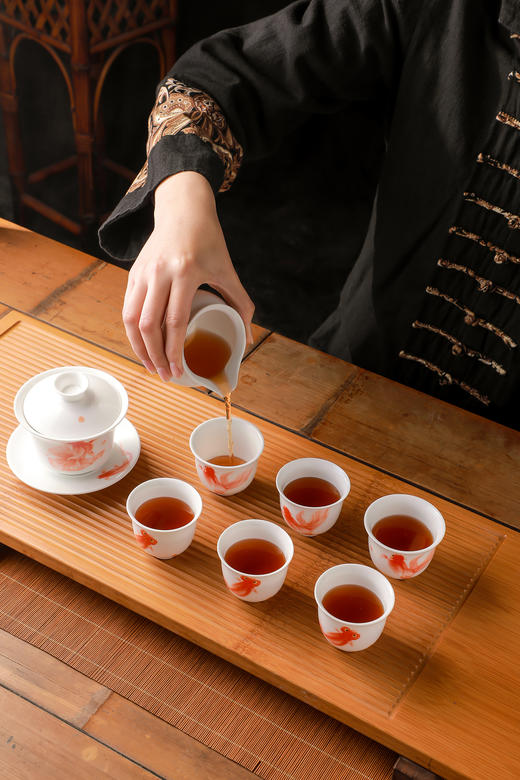 五福金鱼茶具套组（八头T鱼） 商品图9