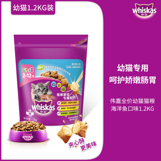 伟嘉幼猫粮海洋鱼味1.2kg 商品图1