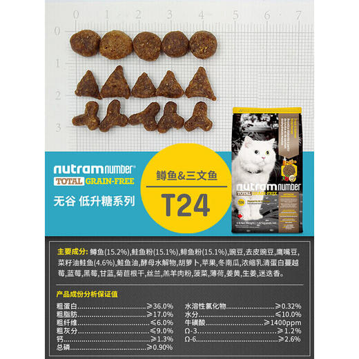 纽顿猫粮T24鲑鱼&鳟鱼配方加拿大全阶段猫主粮1.5kg 商品图3