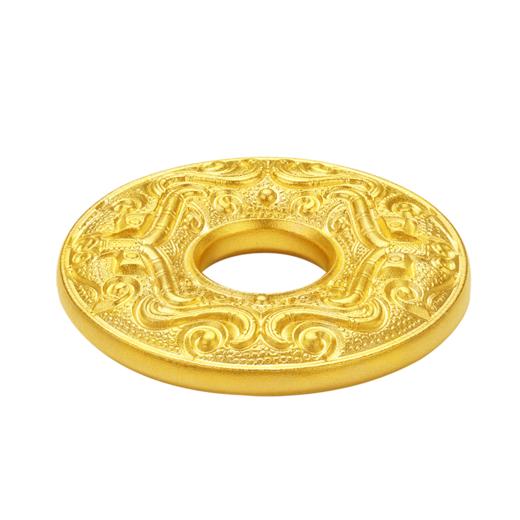 宫匠造办 十朝十美平安扣 汉·守护平安黄金吊坠 商品图5