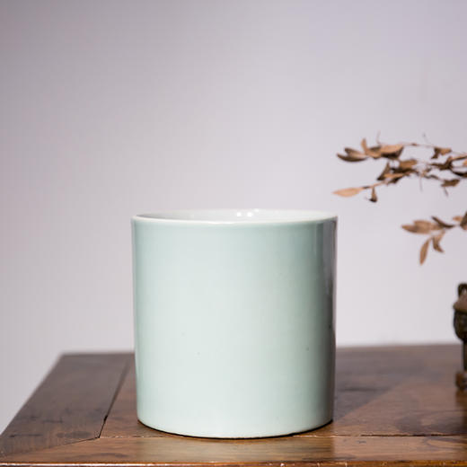 清代  影青釉大笔筒 商品图1