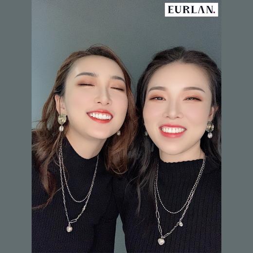 EURLAN.  闺蜜B系列 时尚双层爱心项链 秋冬毛衣链 商品图5