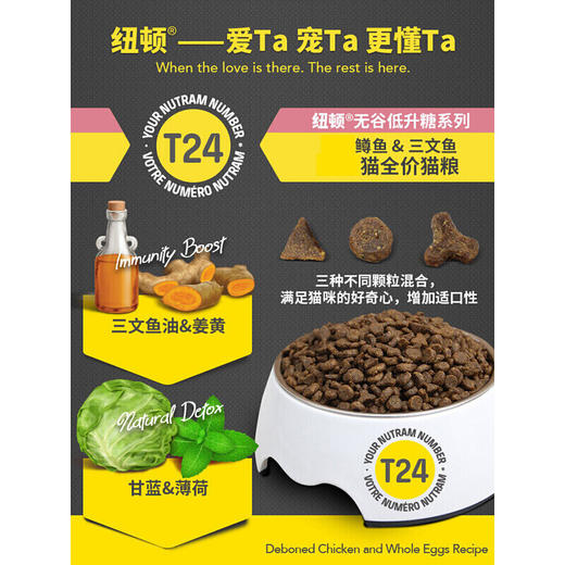 纽顿猫粮T24鲑鱼&鳟鱼配方加拿大全阶段猫主粮1.5kg 商品图2
