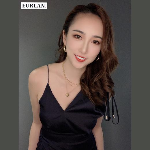 EURLAN.  闺蜜B系列 时尚三层桃心项链 锁骨链 商品图6