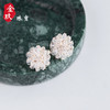 S925银针透明水晶编织耳钉 商品缩略图1