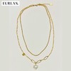 EURLAN.  闺蜜B系列 时尚双层爱心项链 秋冬毛衣链 商品缩略图3