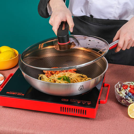 康巴赫四代不锈钢炒锅32cmJQR 商品图2