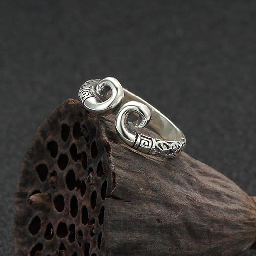 祥云紧箍咒情侣戒指 925银 【情缘】 商品图1