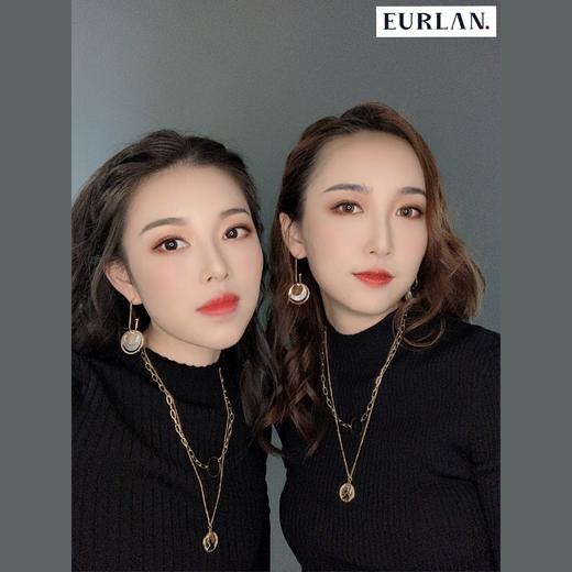 EURLAN.  闺蜜B系列 双层圆币时尚项链 秋冬毛衣链 商品图5