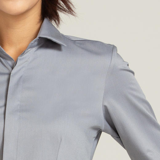 【竹纤维混纺面料】罗蒙衬衫女长袖春夏工装商务通勤职业装女白衬衫 商品图7