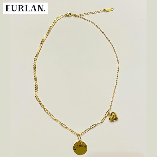 EURLAN.  闺蜜B系列 时尚爱心项链 秋冬毛衣链/锁骨链 商品图3