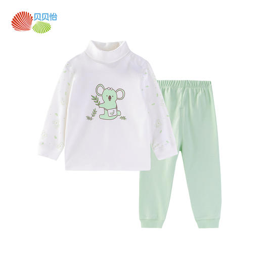 贝贝怡男女宝宝高领内衣套装家居服 商品图12