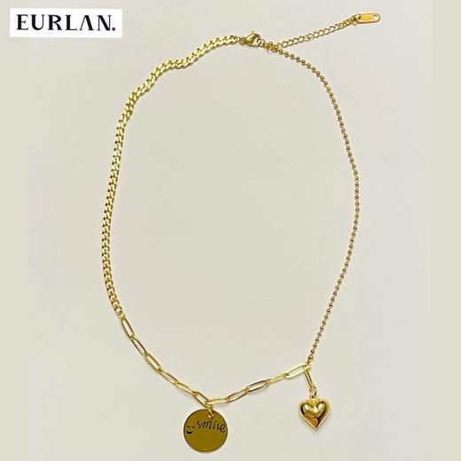 EURLAN.  闺蜜B系列 时尚爱心项链 秋冬毛衣链/锁骨链 商品图2