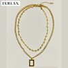 EURLAN.  闺蜜B系列 时尚双层几何形项链 秋冬毛衣链 商品缩略图1
