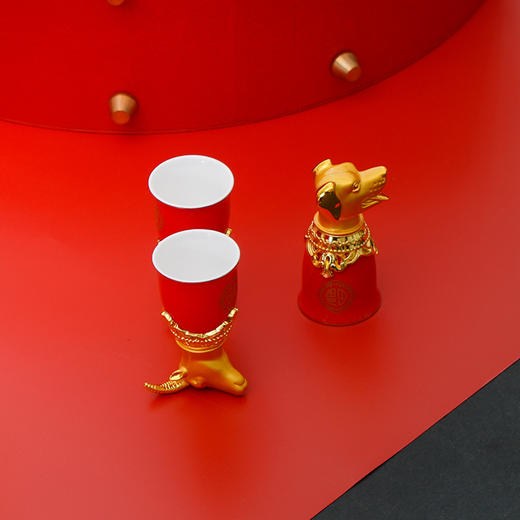 罗比罗丹十二生肖陶瓷摇酒器套装（中国红） 商品图4