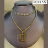 EURLAN.  闺蜜B系列 时尚双层几何形项链 秋冬毛衣链 商品缩略图3