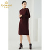 乔万尼冬季宽松大码直筒半高领针织羊毛打底连衣裙女长款EB4M009 商品缩略图2