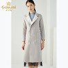 【羊绒】乔万尼秋冬季新款宽松直筒大码羊毛呢子大衣女中长款轻薄外套EL4A523 商品缩略图2
