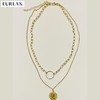 EURLAN.  闺蜜B系列 双层圆币时尚项链 秋冬毛衣链 商品缩略图2