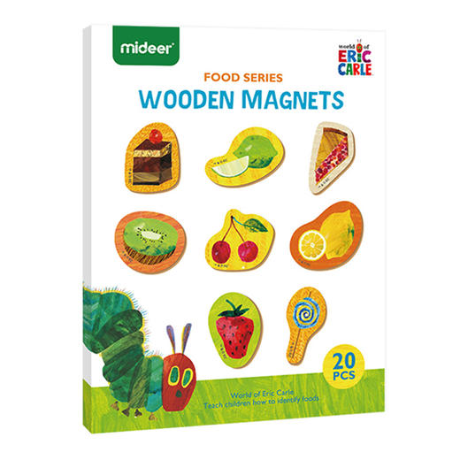 弥鹿mideer冰箱贴好饿的毛毛虫-食物款 商品图4