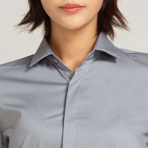 【竹纤维混纺面料】罗蒙衬衫女长袖春夏工装商务通勤职业装女白衬衫 商品图6