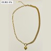 EURLAN.  闺蜜B系列 半双层时尚爱心项链 秋冬毛衣链 商品缩略图4