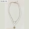 EURLAN.  闺蜜B系列 双层圆币时尚项链 秋冬毛衣链 商品缩略图3