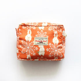 HUJI祤集Motley收纳包插画雪花小兔