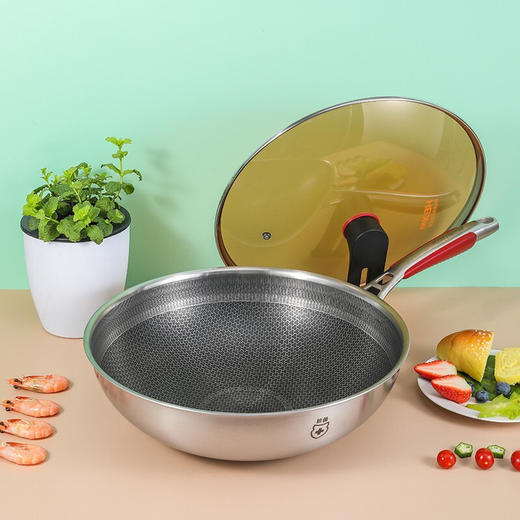 康巴赫四代不锈钢炒锅32cmJQR 商品图3