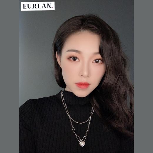 EURLAN.  闺蜜B系列 时尚双层爱心项链 秋冬毛衣链 商品图1