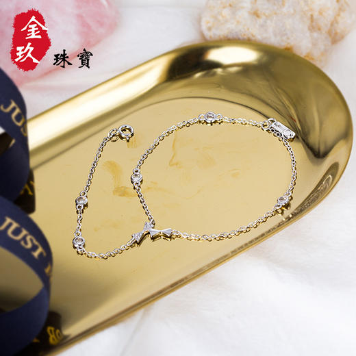 蝴蝶结银S925手链 商品图2