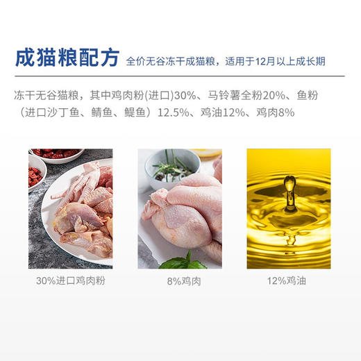 豆柴无谷冻干成猫粮1.2kg 商品图2