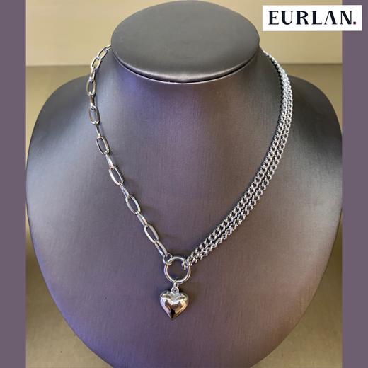 EURLAN.  闺蜜B系列 半双层时尚爱心项链 秋冬毛衣链 商品图4