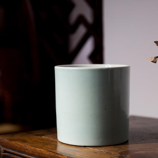 清代  影青釉大笔筒 商品图2