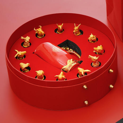罗比罗丹十二生肖陶瓷摇酒器套装（中国红） 商品图5