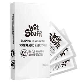 澳洲进口Wet Stuff盒装袋装润滑剂便携装人体女用阴道油夫妻房事情趣12片
