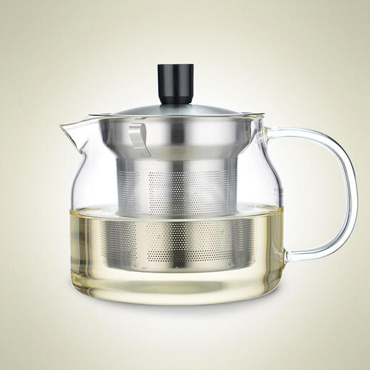 明尊耐热玻璃不锈钢内胆过滤花茶壶冲茶泡茶器 商品图0