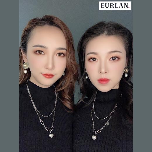 EURLAN.  闺蜜B系列 时尚双层爱心项链 秋冬毛衣链 商品图8