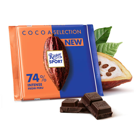 瑞特滋74%浓醇黑巧克力100g 商品图0