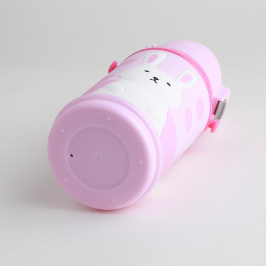 日本mosh!儿童保温杯一杯两用带盖小学生保温瓶大容量水杯600ml 商品图1