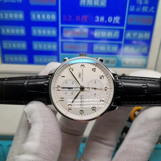 IW万国葡萄牙系列 ！自动机械计时跑秒腕表3714 IW371445 手表 男表  精钢拉丝表壳 三维扫描正品开模 商品图5