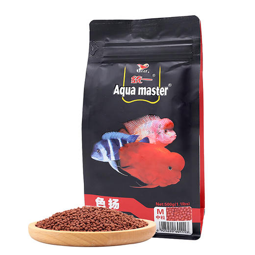 统一罗汉鱼饲料观赏鱼食专用鱼粮金鱼银龙鱼血鹦鹉鱼 商品图6