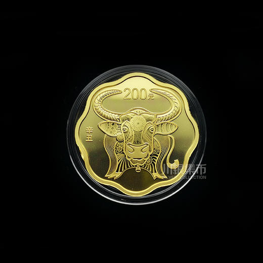 2021牛年梅花形本色金银套币 商品图2