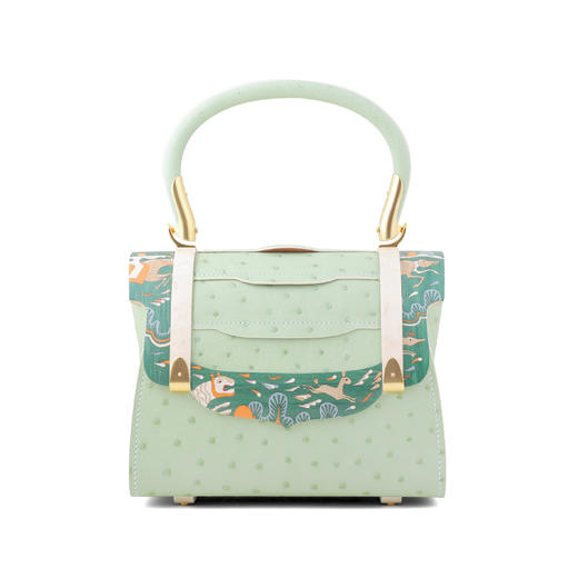 镶嵌“逐鹿纹”主题凌波包（鸵鸟皮） 商品图3