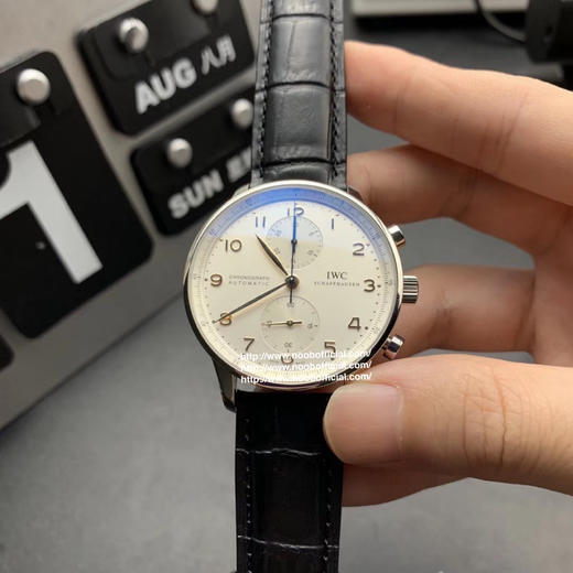 IW万国葡萄牙系列 ！自动机械计时跑秒腕表3714 IW371445 手表 男表  精钢拉丝表壳 三维扫描正品开模 商品图12