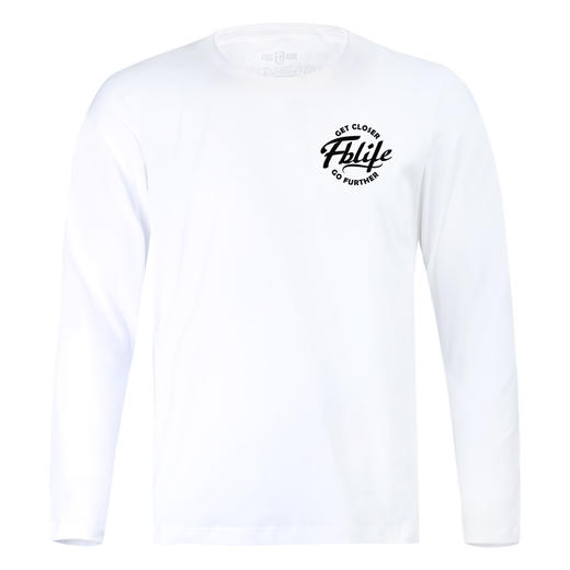 自由基地fblife简约美式机车风图案圆领长袖T恤纯色打底衫 NMT-1289 商品图1