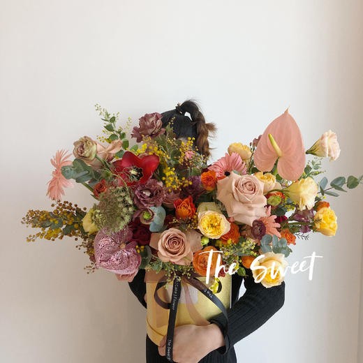 花艺蜜桃卡布奇诺·花桶 商品图1