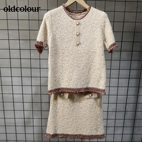 oldcolour秋季毛针织衫时尚套装女GL31141845