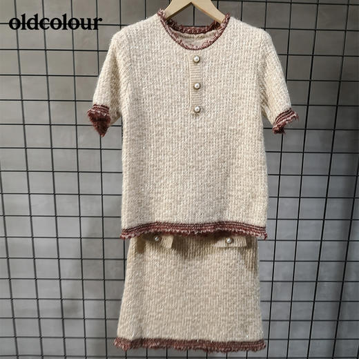 oldcolour秋季毛针织衫时尚套装女GL31141845 商品图0